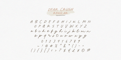 Dear Crush Font Poster 9