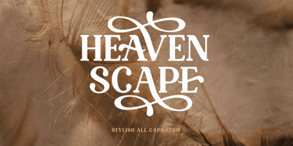 Heaven Scape Font Poster 1