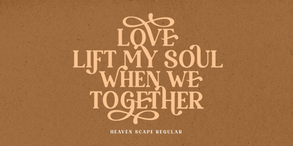 Heaven Scape Font Poster 9