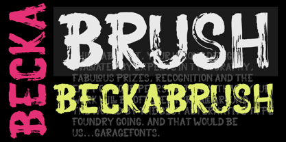 Becka Brush Font Poster 1