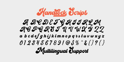 Handlock Font Poster 5