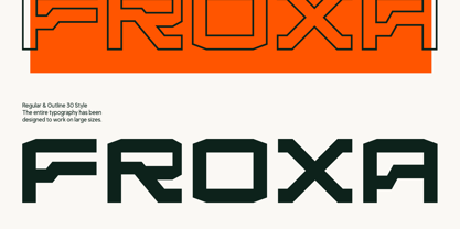 Froxa Font Poster 1