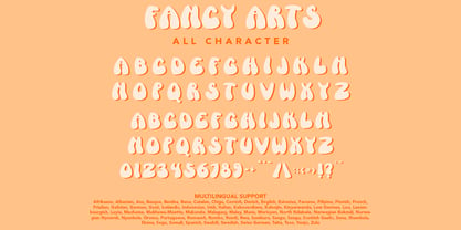 Fancy Arts Font Poster 7