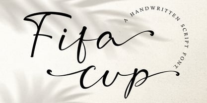 Fifa Cup Font Poster 2