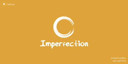 Imperfection Font Poster 1