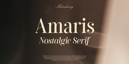 Amaris Font Poster 1