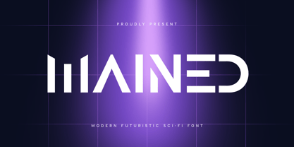 Mained Font Poster 1