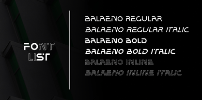 Balaeno Font Poster 3