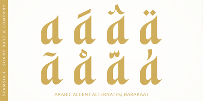 Syamsiah Arabic Font Poster 3