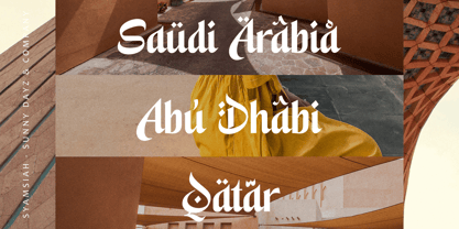 Syamsiah Arabic Font Poster 5