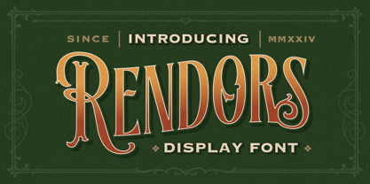 Rendors Font Poster 1