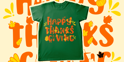 Thanksgiving Joy Font Poster 6