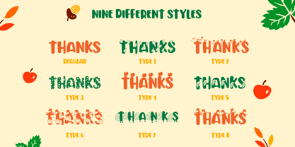 Thanksgiving Joy Font Poster 10