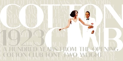 Cotton Club Font Poster 2