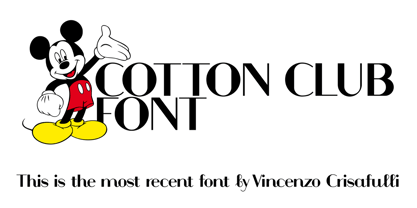 Cotton Club Font Poster 1