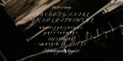 Brown Marlyn Font Poster 11
