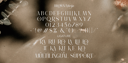 Brown Marlyn Font Poster 10