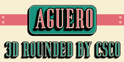 Aguero Serif Rounded Font Poster 7