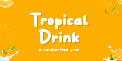 Tropical Drink Font Poster 1