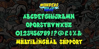 Wonders Graf 3d Graffiti Font Poster 2