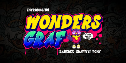 Wonders Graf 3d Graffiti Font Poster 1