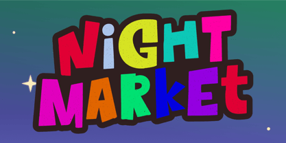 Night Market Fuente Póster 1