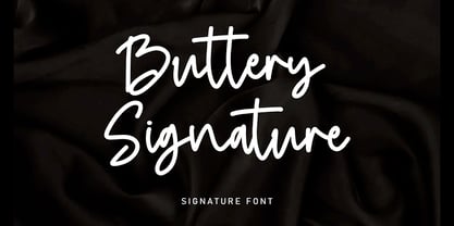 Buttery Signature Font Poster 1