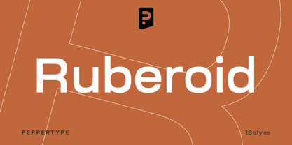 Ruberoid Font Poster 1