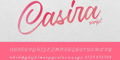 Casira Script Font Poster 7