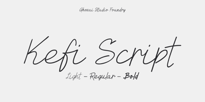 Kefi Script Font Poster 1