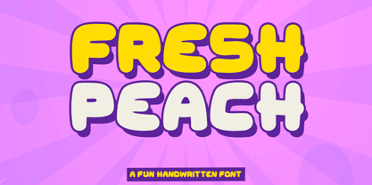 Fresh Peach Fuente Póster 1