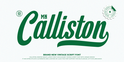 MN Calliston Font Poster 1