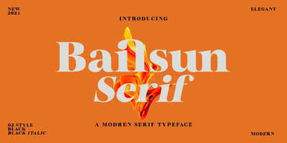 Bailsun Font Poster 1