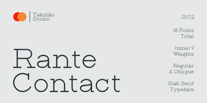 Rante Contact Font Poster 1