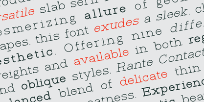 Rante Contact Font Poster 2