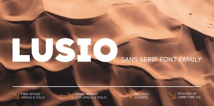 Lusio Font Poster 1