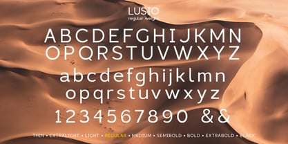 Lusio Font Poster 14