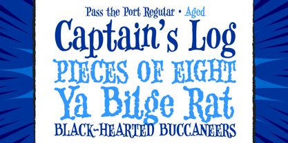 Pass the Port Font Poster 2