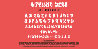 Styling Zero Font Poster 8