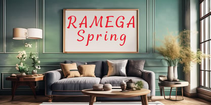 Ramega Spring Font Poster 1