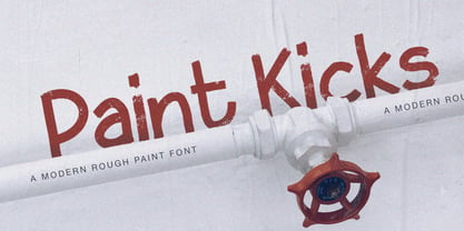 Paint Kicks Font Poster 1