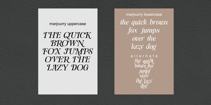 Marjourry Font Poster 10