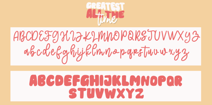 Greatest All of Time Font Poster 6