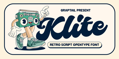 Klite Script Font Poster 1