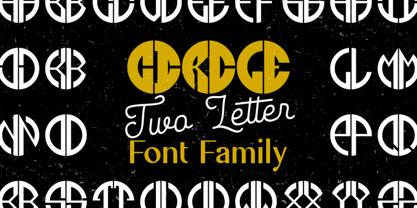 Circle Two Letter Font Poster 1