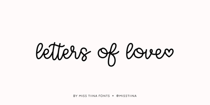 MTF Letters of Love Font Poster 1