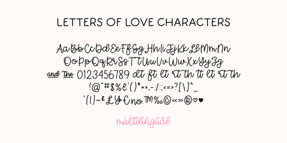 MTF Letters of Love Font Poster 2