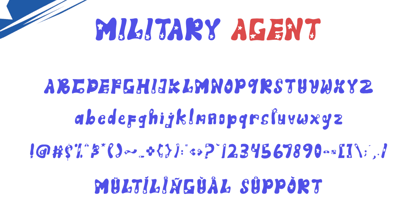Military Agent Font Poster 6