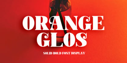 Orange Glos Font Poster 1