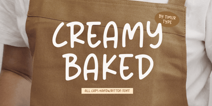 Creamy Baked Font Poster 1